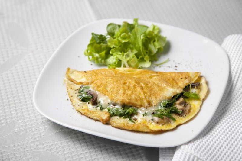 Cocina Saludable: Omelette de Hongos y Espinacas