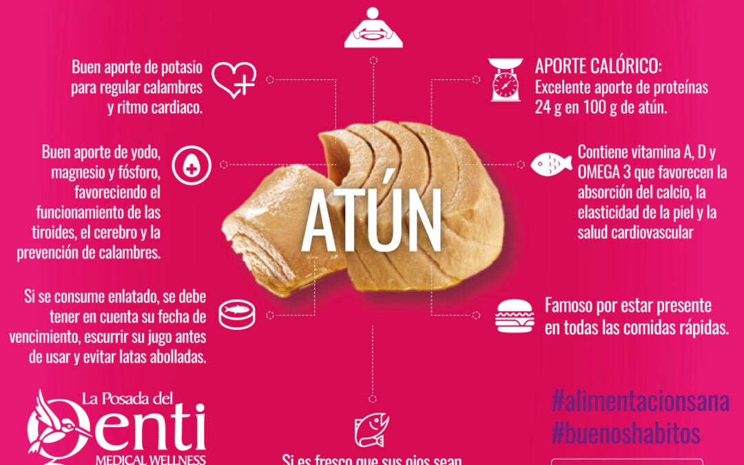 Alimentación saludable: copa de atún tropical